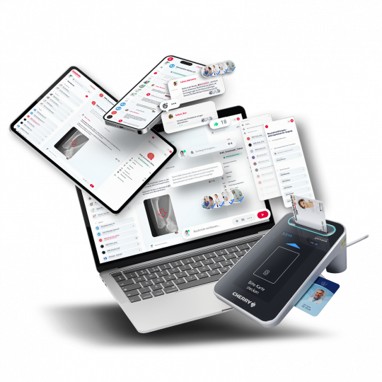 Bundle: CHERRY ST-1506 + CHERRY TIM.Pro mit 1x TIM-Adresse f&uuml;r 12 Monate